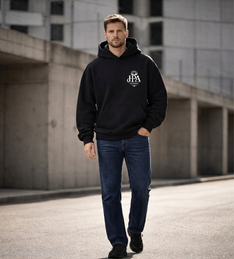 HPA Hoodie Ultra Heavyweight — 500 GSM ( Noir )