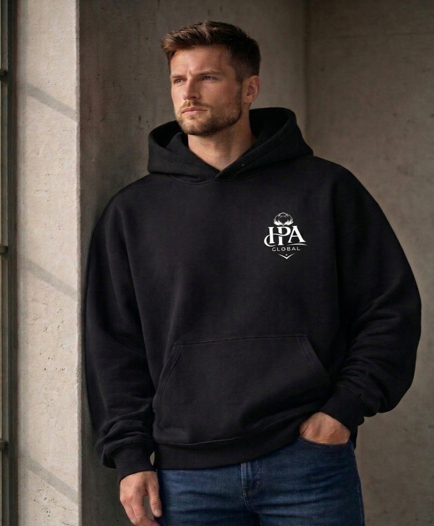 HPA Hoodie Ultra Heavyweight — 500 GSM ( Noir )